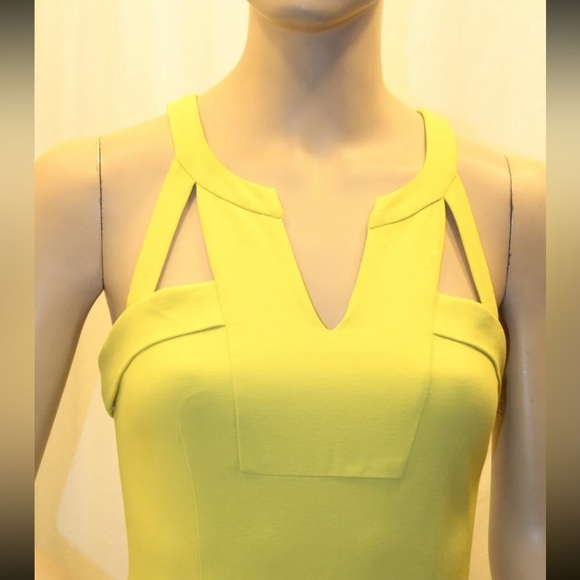 BCBG MaxAzria Macie cocktail dress.  Dark Lime.  Size 4 - Picture 5 of 11
